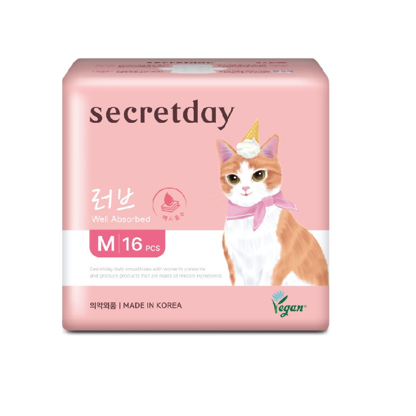 Love Plus Medium (M) 24.5cm Sanitary Pad 16s