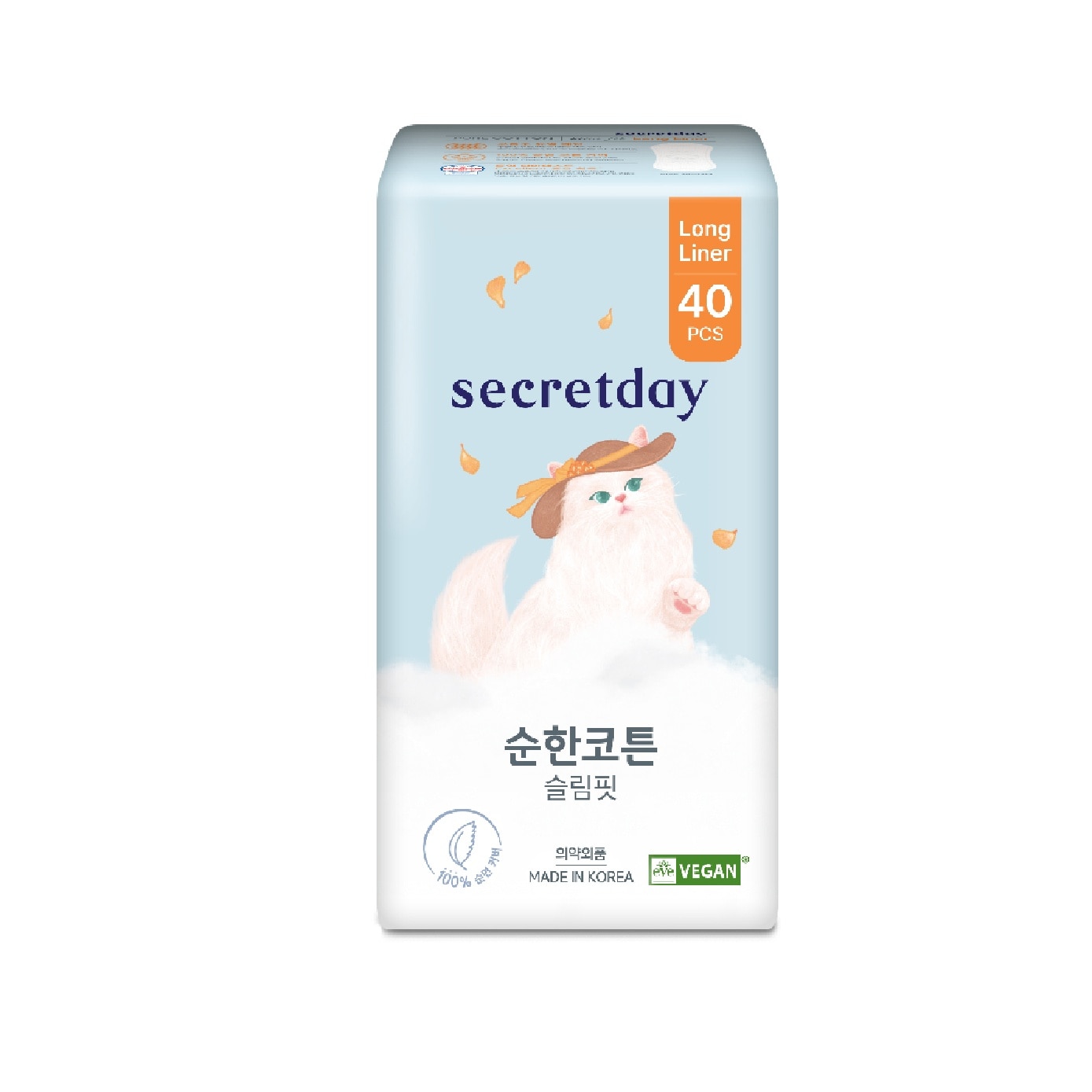 Pure Cotton Slim-Fit Long Liner 18cm 40s