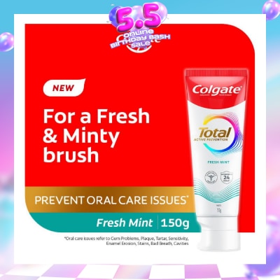 COLGATE - Total Active Prevention Toothpaste Fresh Mint 150g