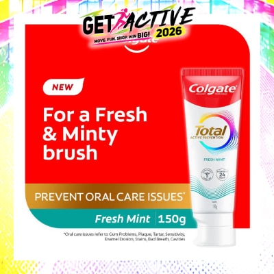 COLGATE - Total Active Prevention Toothpaste Fresh Mint 150g image
