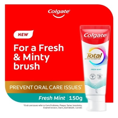 COLGATE Total Active Prevention Toothpaste Fresh Mint 150g