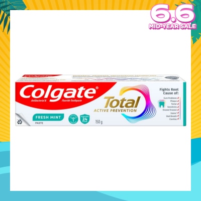 COLGATE Total Active Prevention Toothpaste Fresh Mint 150g