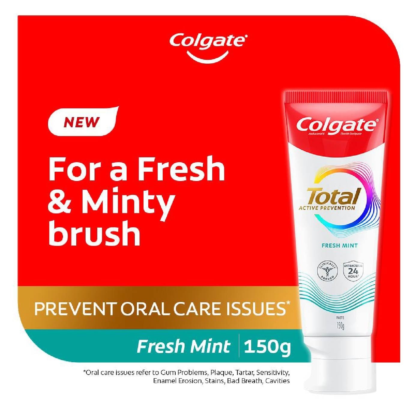 Total Active Prevention Toothpaste Fresh Mint 150g