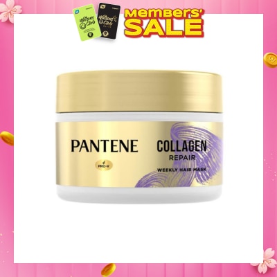 PANTENE Collagen Repair Weekly Hair Mask (Transformed Dry & Damaged Hair to Smooth & Nourished Hair) 170ml