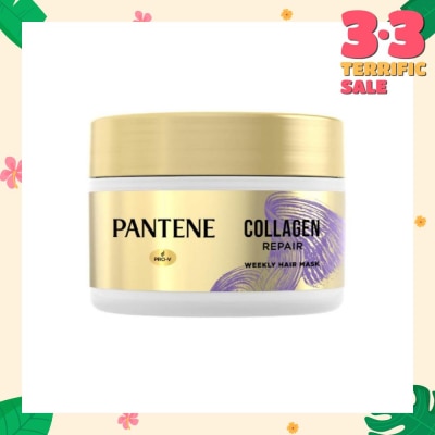 PANTENE Collagen Repair Weekly Hair Mask (Transformed Dry & Damaged Hair to Smooth & Nourished Hair) 170ml