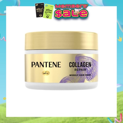 PANTENE - Collagen Repair Weekly Hair Mask (Transformed Dry & Damaged Hair to Smooth & Nourished Hair) 170ml