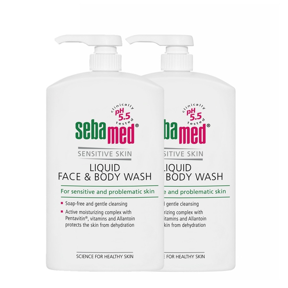 Liquid Face & Body Wash for Sensitive and Problematic Skin 1L x 2s
