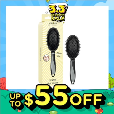 WATSONS Easy Grip Rubber Handle Cushion Hair Brush Black 1s