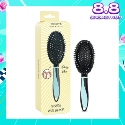 WATSONS Easy Grip Rubber Handle Cushion Hair Brush Mint 1s