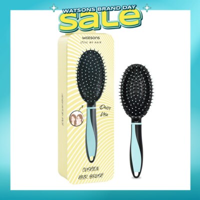 WATSONS - Easy Grip Rubber Handle Cushion Hair Brush Mint 1s