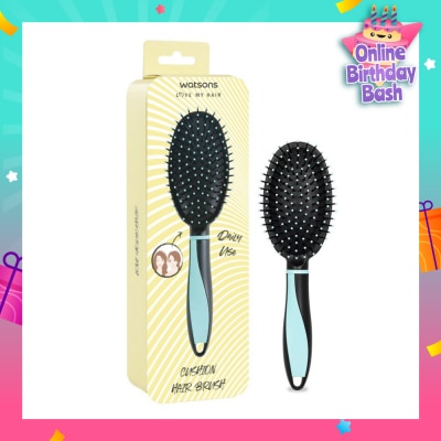 WATSONS Easy Grip Rubber Handle Cushion Hair Brush Mint 1s