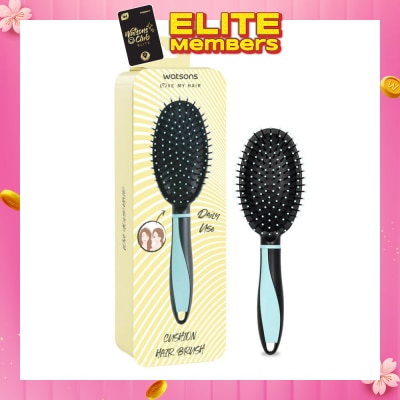 WATSONS Easy Grip Rubber Handle Cushion Hair Brush Mint 1s