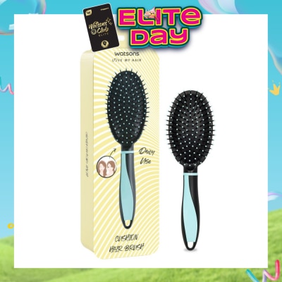 WATSONS - Easy Grip Rubber Handle Cushion Hair Brush Mint 1s