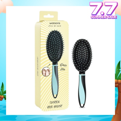 WATSONS Easy Grip Rubber Handle Cushion Hair Brush Mint 1s