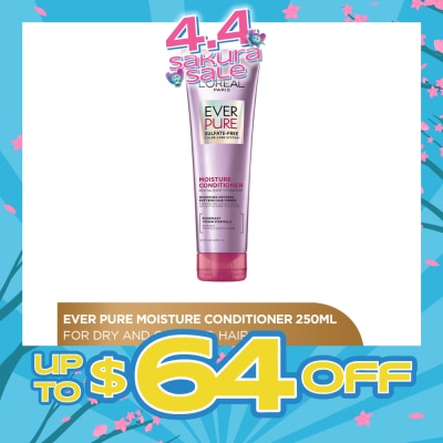 LOREAL PARIS HAIR EXPERT - EverPure Moisture Sulfate-free Conditioner (For Dry & Colored Hair) 250ml