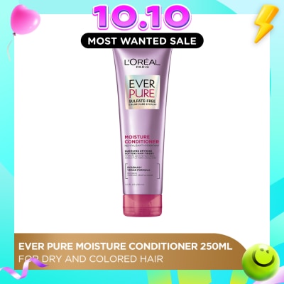 LOREAL PARIS HAIR EXPERT EverPure Moisture Sulfate free Conditioner (For Dry & Colored Hair) 250ml image