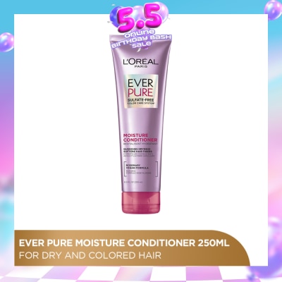 LOREAL PARIS HAIR EXPERT - EverPure Moisture Sulfate-free Conditioner (For Dry & Colored Hair) 250ml