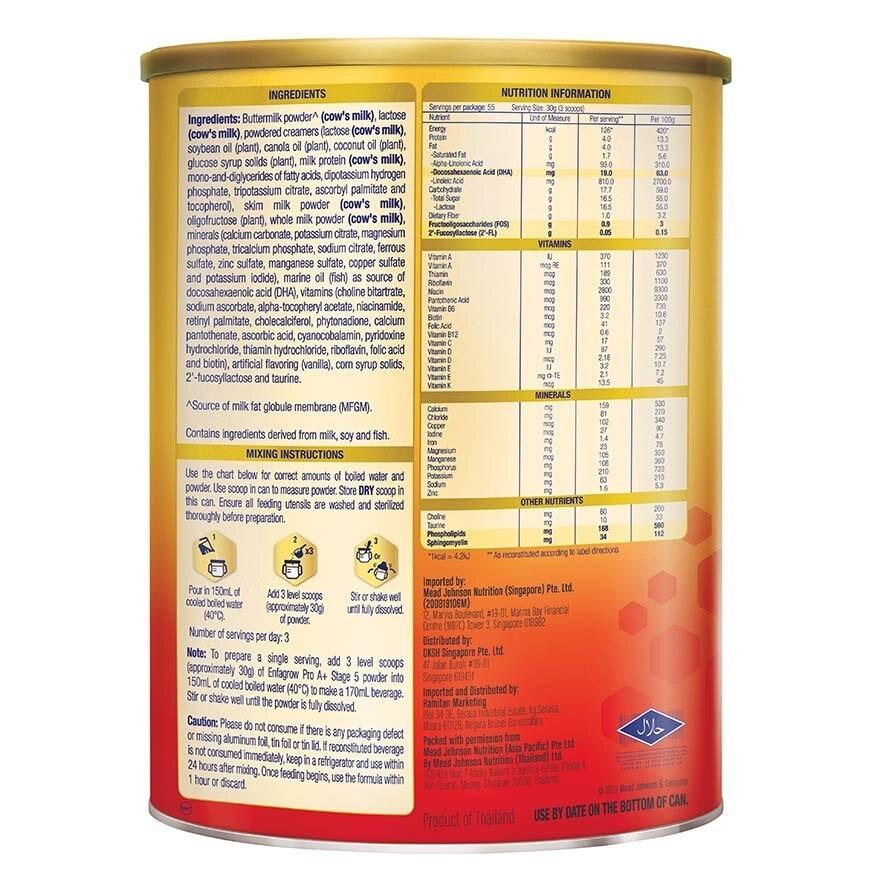 Milk Powder Formula for Children DHA+ Stage 5 (For above 6yr old) 1.65kg