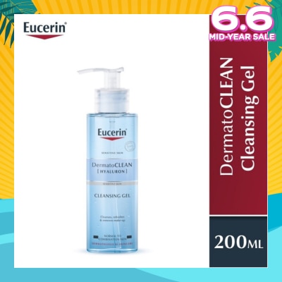 EUCERIN Dermatoclean Hyaluron Cleansing Gel (Suitable for Normal to Combination Skin Type) 200ml