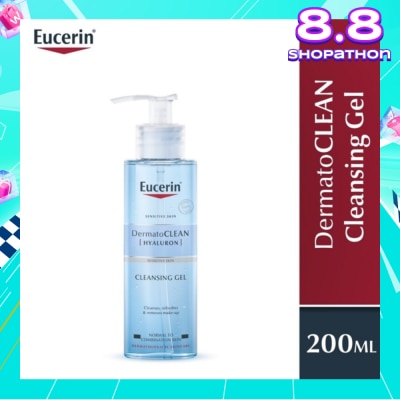 EUCERIN Dermatoclean Hyaluron Cleansing Gel (Suitable for Normal to Combination Skin Type) 200ml