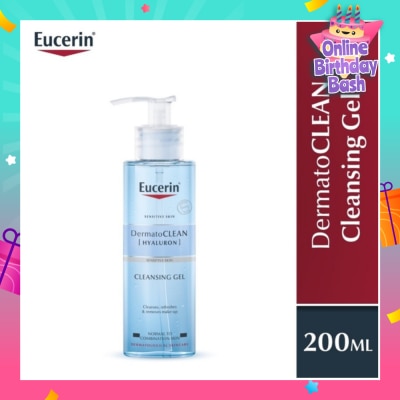 EUCERIN Dermatoclean Hyaluron Cleansing Gel (Suitable for Normal to Combination Skin Type) 200ml