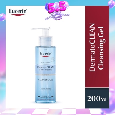 EUCERIN - Dermatoclean Hyaluron Cleansing Gel (Suitable for Normal to Combination Skin Type) 200ml