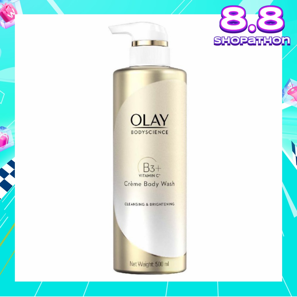 BODYSCIENCE Cleansing & Brightening Crème Body Wash (with B3 + Vitamin C) 500ml