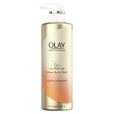 OLAY BODYSCIENCE Cleansing & Nourishing Crème Body Wash (with B3 + Hyaluronic Acid) 500ml