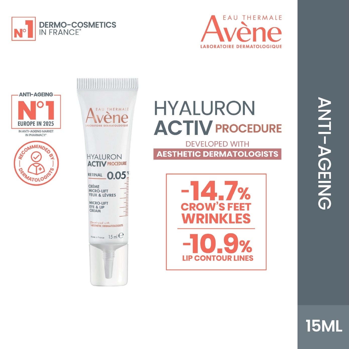 Hyaluron Activ procedure Retinal Micro Lift Eye & Lip Cream 15ml image