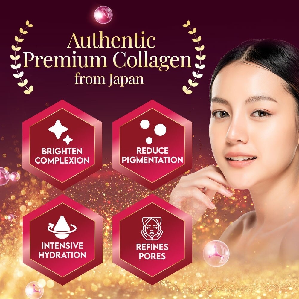 JAPAN Tsubaki Ageless Dietary Supplement bottle (Collagen Drink + Royal Jelly for Anti Aging, Radiant & Hydrated Skin + Fight Pigmentation & Acne Scar) 10s