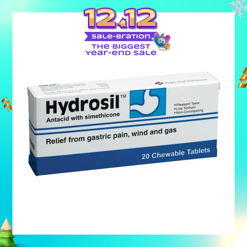 Antacid Chewable Tablet (Relief from Gastric Pain Wind and Gas) 20s