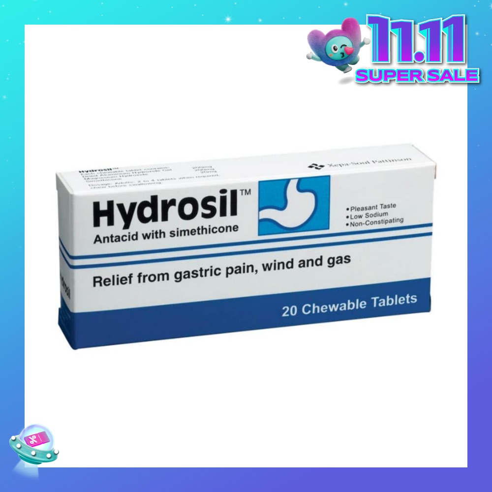 Antacid Chewable Tablet (Relief from Gastric Pain Wind and Gas) 20s