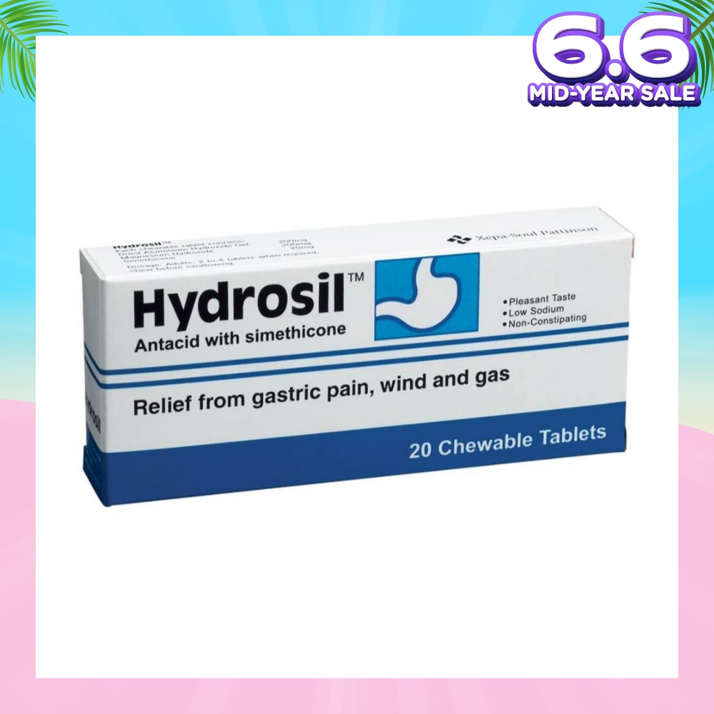 Antacid Chewable Tablet (Relief from Gastric Pain Wind and Gas) 20s