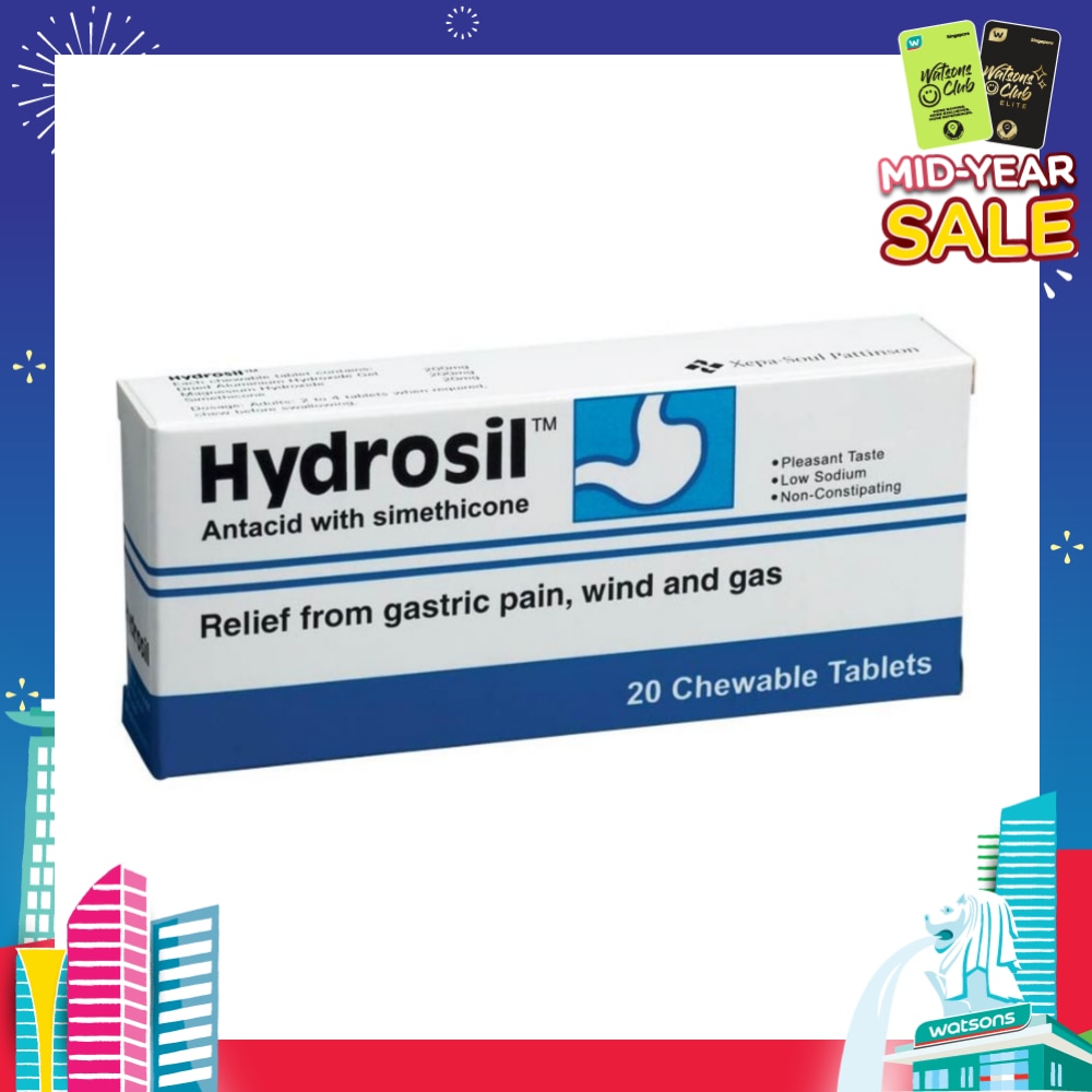 Antacid Chewable Tablet (Relief from Gastric Pain Wind and Gas) 20s