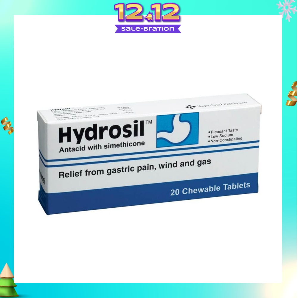 Antacid Chewable Tablet (Relief from Gastric Pain Wind and Gas) 20s