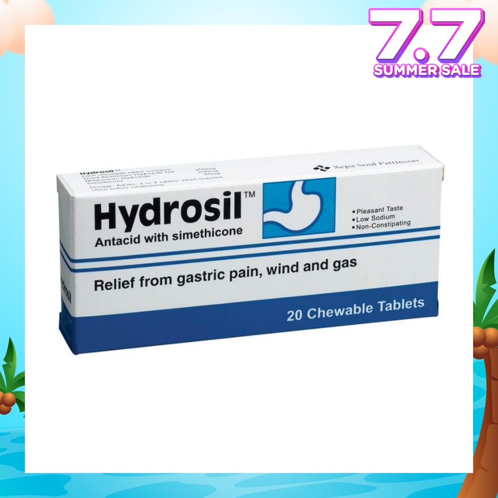 Antacid Chewable Tablet (Relief from Gastric Pain Wind and Gas) 20s