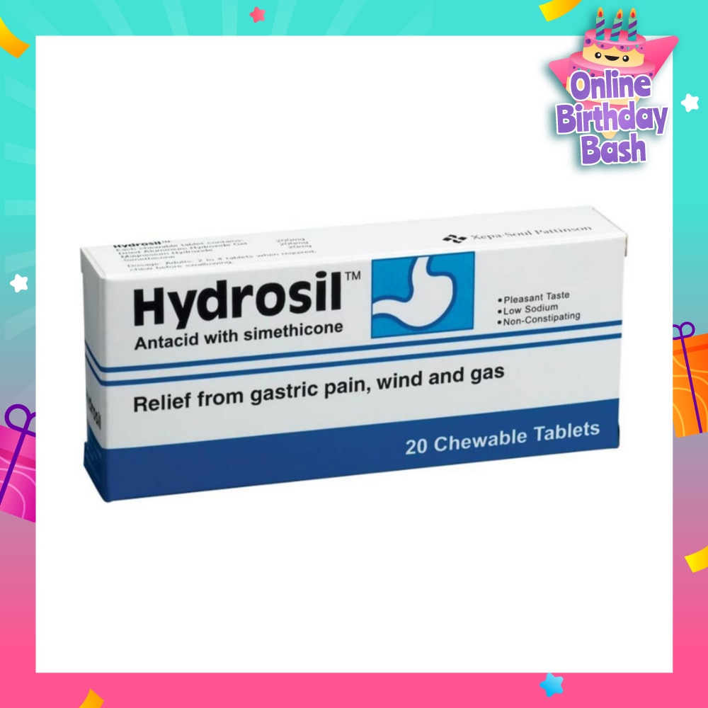 Antacid Chewable Tablet (Relief from Gastric Pain Wind and Gas) 20s