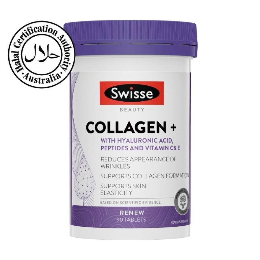 Beauty Collagen + Hyaluronic Acid Tablet (Reduce Wrinkles + Support Skin Elasticity) 90s