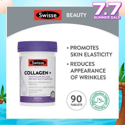 SWISSE Beauty Collagen + Hyaluronic Acid Tablet (Reduce Wrinkles + Support Skin Elasticity) 90s