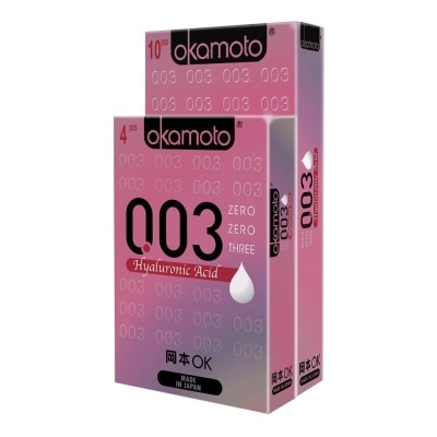 OKAMOTO® 003 Hyaluronic Acid Condoms 10 Pieces + 4 Pieces Bundle Pack