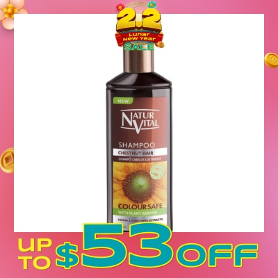 NATURVITAL Coloursafe Henna Shampoo (Chestnut) 300ml