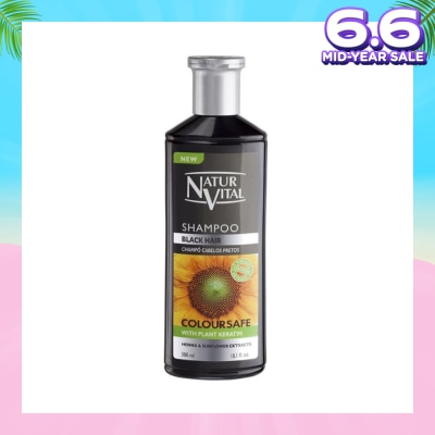 NATURVITAL Coloursafe Henna Shampoo (Black) 300ml
