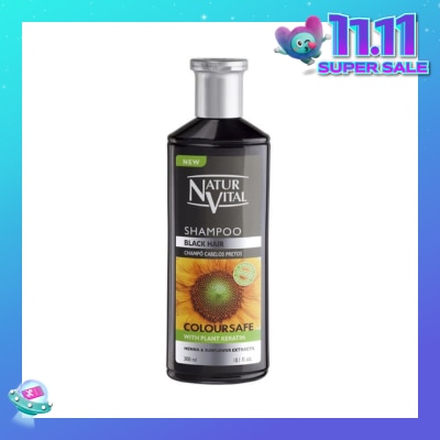 NATURVITAL Coloursafe Henna Shampoo (Black) 300ml