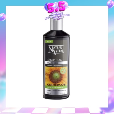 NATURVITAL - Coloursafe Henna Shampoo (Black) 300ml