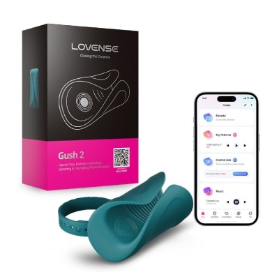 LOVENSE - Gush 2 Remote-Controlled Oscillating Penis Massager 1s