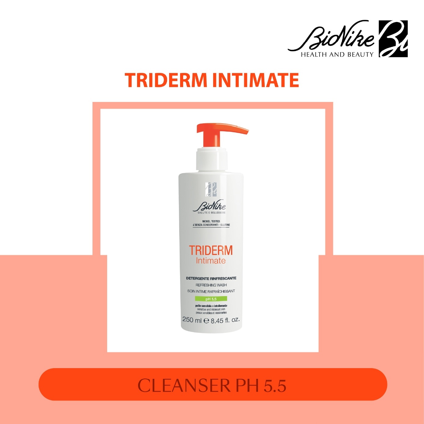 Triderm Intimate Cleanser pH 5.5 250ml