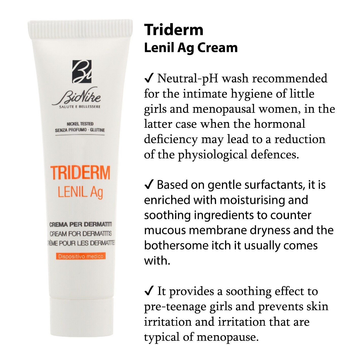 BIONIKE Triderm Lenil Ag Cream for Dermatitis 30ml | Derma Skin