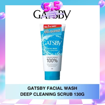 GATSBY - Facial Wash Deep Cleaning Scrub 130g