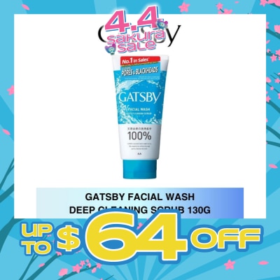 GATSBY - Facial Wash Deep Cleaning Scrub 130g