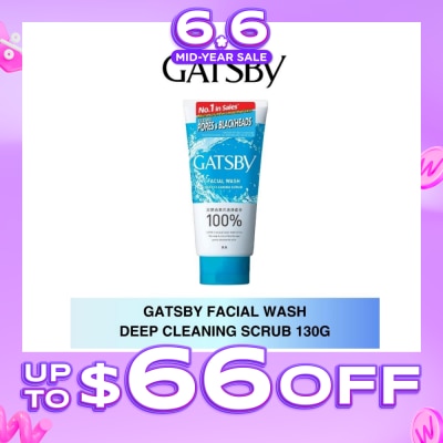 GATSBY - Facial Wash Deep Cleaning Scrub 130g